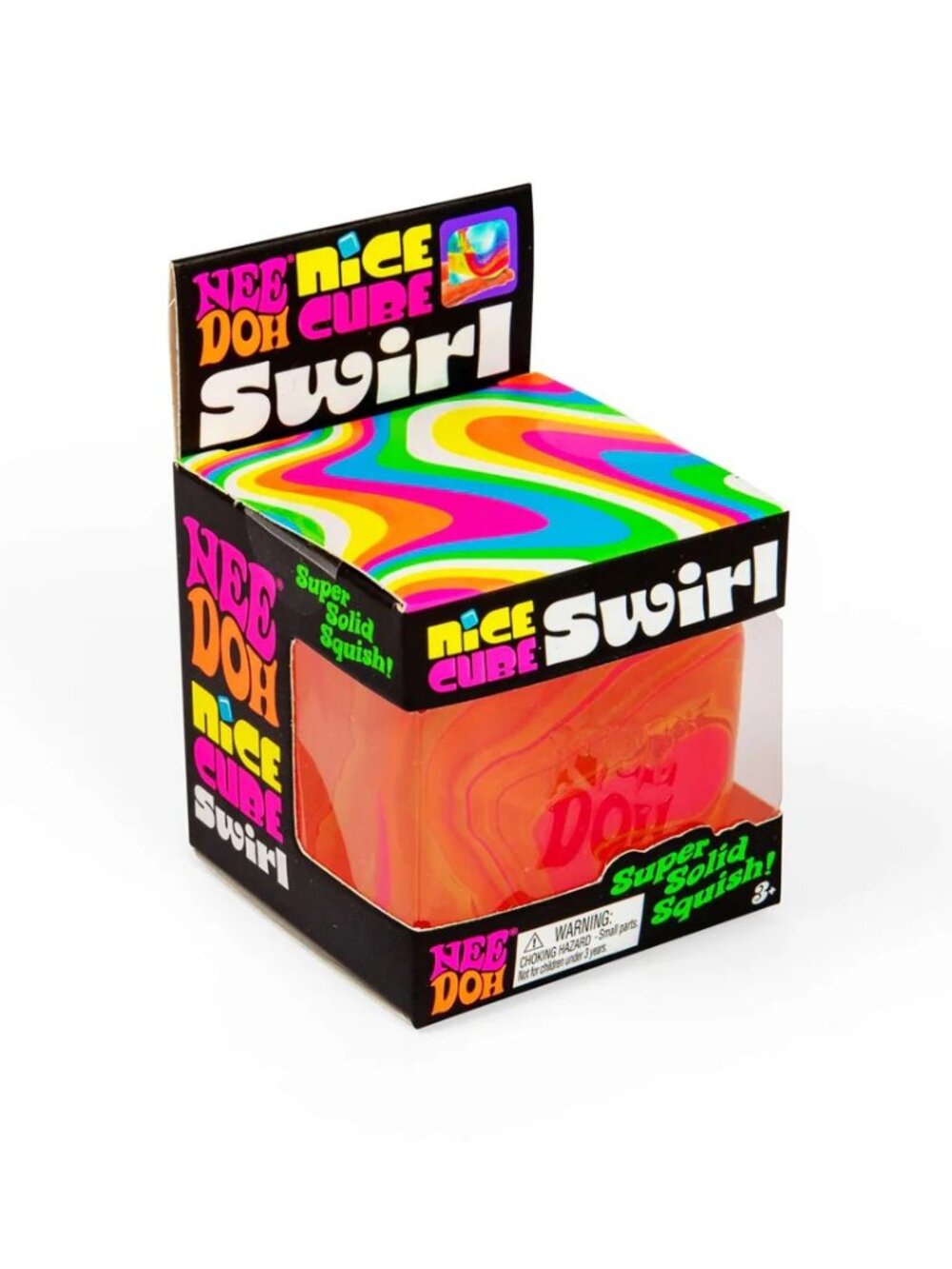 NeeDoh Nice Cube Swirl in Pink & Orange 💖🧡